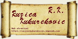 Ružica Kukureković vizit kartica